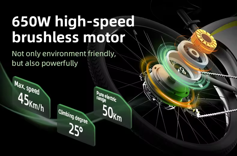 Adult High-Speed Electric Mountain Bike (500W/750W) – 50MPH Off-Road & Commuter E-Bike with Full Suspension & Lithium Battery