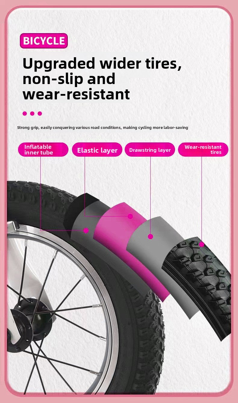 20" Ultra-Light Folding Bike: Portable Speed Bicycle for All Ages