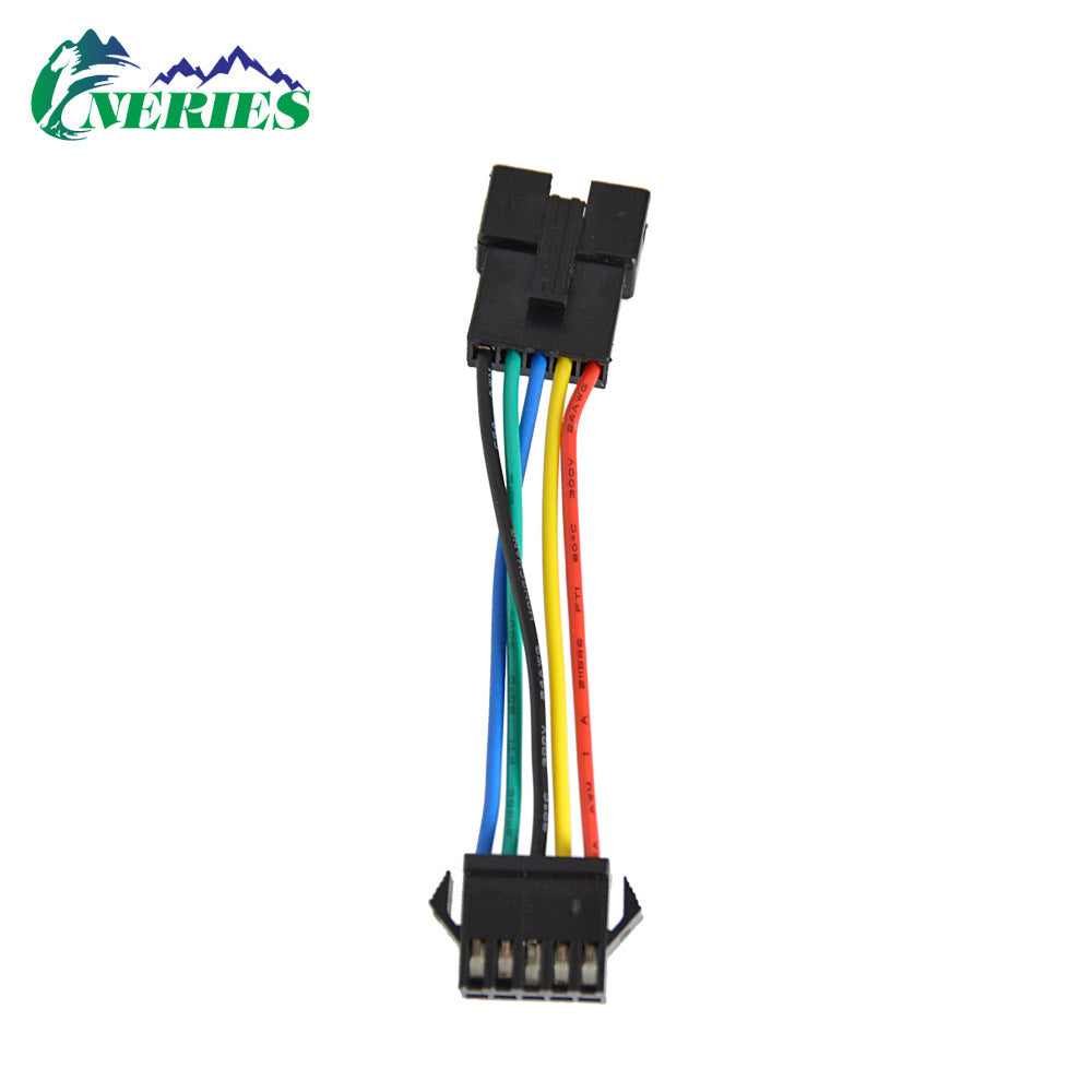 Cable adaptador de pantalla de bicicleta eléctrica de 6 a 5 núcleos, adaptador de pantalla de controlador, cable de datos universal de 6 pines y 5 pines.