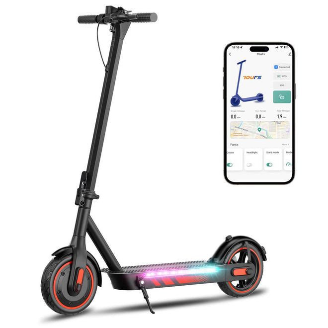 V10 foldable electric scooter front view